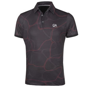 Nuevo estilo hombres moda 100% poliéster Golf camisas sublimación impresión Golf Polo camisa con logotipo personalizado 2025 - Product Image 1