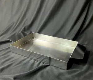 Ev ve mutfak kullanımı ağır fırın mikrodalga tepsi hizmet için özelleştirilmiş Metal paslanmaz çelik cilalı tepsi