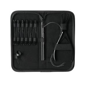 Kit d'outils pour extensions de cheveux comprenant un pince à retirer les perles, un fil à tirer, une boucle et un crochet, des aiguilles à enfiler, une bague de séparation pour la mariée et des clips - Product Image 5