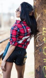 Shorts décontractés pour femmes les plus vendus, nouvelle collection, en cuir d'agneau souple de haute qualité, respirants, confortables, taille mi-haute élastique - Product Image 6