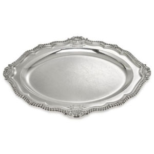 Bandeja de Servicio Rectangular de Metal Plateado sobre Cobre de Excelente Calidad, con Dos Asas, Elegante Diseño de Chase, Precio Razonable - Product Image 6
