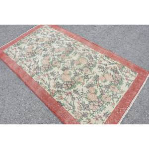 พรมหญ้าทะเลสไตล์วินเทจสีแดงสีเบจคลาสสิกขนาด37x67ฟุตขนสัตว์จากหญ้าทะเลขนาดใหญ่ขนาด10มม. เป็นรูปสี่เหลี่ยมผืนผ้าพรมห้องห้องโถง - Product Image 4