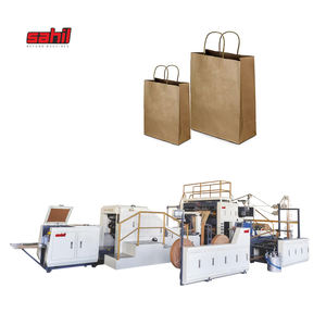 Machine à fabriquer des sacs en papier entièrement automatique de qualité standard avec options de poignées doubles - Product Image 3