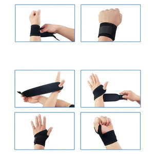 สายรัดข้อมือยกน้ำหนักแบบกำหนดเอง ชุดออกกำลังกายสั่งทำพิเศษ ระบายอากาศได้ดี ทำจากนีโอพรีน ปิดได้แน่น ไม่ลื่น QASWA SPORTS - Product Image 4