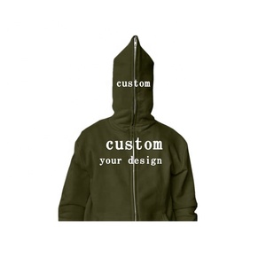 Sudadera con capucha de felpa francesa gruesa, extragrande, con estampado 3D en relieve, con cremallera completa, unisex, personalizada. - Product Image 6