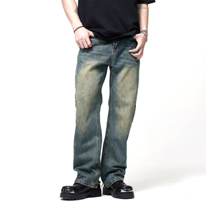 กางเกงยีนส์ทรงหลวมสำหรับผู้ชาย พิมพ์โลโก้ตามสั่ง - Product Image 6