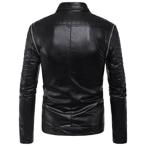 Veste en cuir pour homme, best-seller du fabricant, col montant, design réversible écologique, cuir de vache, services ODM - Product Image 2