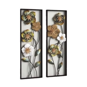 Charming Rustic Wall Art in Grey Powder Coated Metal with Modern Design Perfect for Indoor and Outdoor Display <b>Large</b> Size - Product Image 3