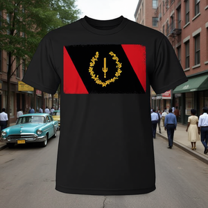 T-shirt commemorativa promozionale con bandiera afroamericana del 1967 - Storia del Neri negli Stati Uniti - Product Image 2