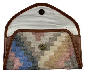 Nouvelle mode petite pochette fabriquée à la main et cousue en coton tissé à la main Dhurry / Kelim imprimé ensuite sac à poches multiples - Product Image 3