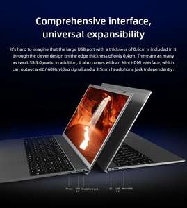 Ordinateur portable Windows 10 Intel 15,6 pouces, tout neuf, AMD Ryzen 9, 8 Go de DDR3, 256 Go de SSD+HDD, écran 144 Hz, clavier anglais, carte graphique dédiée - Product Image 5