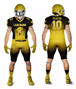 Ensemble d'uniformes de football américain pour hommes, camouflage sublimé personnalisé, blanc et bordeaux, col en V, manches courtes, respirant, évacuant l'humidité, professionnel - Product Image 3