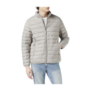 Winter Contrast Color Mid Length Puffer <b>Coat</b> <b>Mens</b> Puffer Jacket - Product Image 1