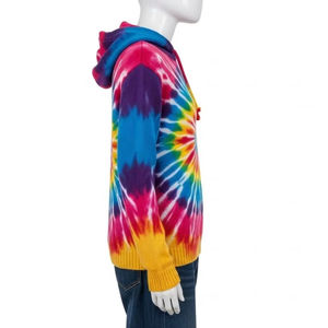 Sudaderas Tejidas Tie Dye, Tela Antibolitas, Suaves y Cálidas, Estilo Casual Urbano, Ropa de Invierno, Impresión de Logotipo Personalizado, Suministro al por Mayor - Product Image 4