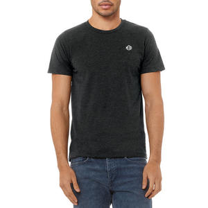 T-shirt à col rond en coton 100% pour homme, manches courtes, uni, conçu pour l'impression graphique, fabrication de marque privée - Product Image 1