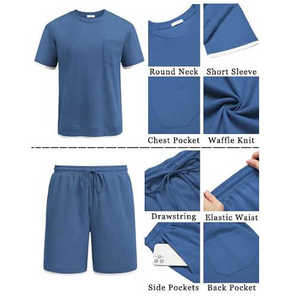 Camiseta Deportiva de Manga Corta para Hombre, Cuello en V, Color Sólido, 100% Algodón, Transpirable, de Secado Rápido, para Uso en Exteriores - Product Image 6