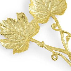 Services de table en laiton doré en forme de feuille, couverts élégants pour les réunions de famille, les repas festifs, l'accueil des invités et les célébrations spéciales - Product Image 6