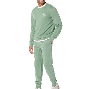 <b>Top</b> Selling High Quality Winter Casual Solid Men <b>Sweat</b> Suits Lightweight Breathable Polyester/Cotton - Product Image 2