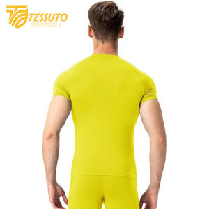 Vêtements de jogging hommes Gym Sports été à manches courtes Compression T-Shirt vêtements de course Yoga Fitness serré haut actif pour hommes - Product Image 2