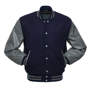 Varsity <b>Jacket</b> Double Pocket Adjustable Stand Collar Long <b>Thin</b> Coating Casual Streetwear Style CollegeBaseballjacket for <b>men</b> - Product Image 1