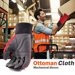 Gants de travail de mécanicien anti-coupure de haute qualité des fabricants de l'usine directe Gants en cuir avec logo personnalisé pour une utilisation en extérieur décontracté quotidien - Product Image 4