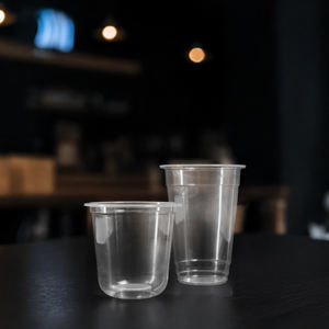 Venta al por mayor de vasos de plástico desechables de 95mm diseño de pared simple con tapas 16/20/24 oz vasos de PP para bebidas frías postres bebidas - Product Image 5