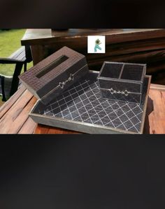 Alta demanda, servilletero de madera rústica para cocina de granja o comedor y baño disponible al mejor precio - Product Image 4