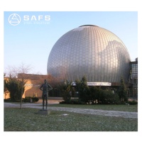 Cúpula de vidrio prefabricada de gran envergadura SAFS para centro comercial, salón de bodas