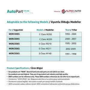 Juego de manija y rejilla para parasol de techo corredizo para Mercedes Clase S (W140) - Gris - Product Image 2