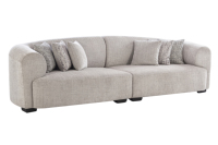 ORRIS LIVING Ensemble de canapés design Malabar, mobilier de luxe rembourré en tissu moderne pour appartement, hôtel, intérieurs haut de gamme