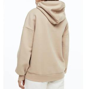 Sweat-shirt oversize en velours doux pour femme, coupe décontractée, manches longues bouffantes, logo sur le devant, streetwear - Product Image 5