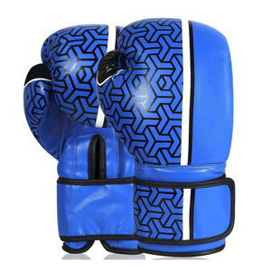 Gants de boxe en cuir synthétique sur mesure Faible MOQ Gants d'entraînement de combat Équipement d'arts martiaux - Product Image 1