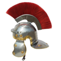Casque romain fait main, chevalier médiéval, armure de guerrier, gladiateur, casque de cosplay pour reconstitution historique, costume fantastique et exposition de collection