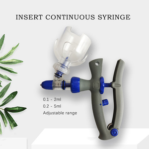 Pistola de inyección de jeringa automática veterinaria para ganado porcino reutilizable de 5ml con diseño duradero de seguridad ajustable - Product Image 5