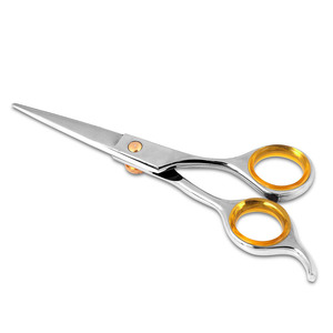 Ciseaux de coiffure en acier inoxydable en gros Ciseaux de salon de polissage miroir Vis réglable Lame droite Coupe de cheveux tranchante - Product Image 3