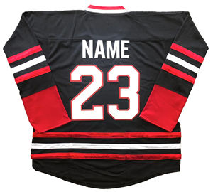 Uniformes de maillot de Hockey en sergé à broderie personnalisée 2025 vente en gros maillot de Hockey sur glace universitaire avec service OEM - Product Image 4
