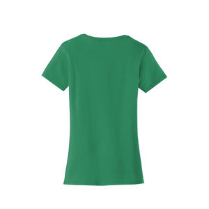 Custom <b>Women</b> Green Casual <b>T</b> <b>Shirt</b> Breathable Lightweight Fabric Short Sleeve Everyday Wear Comfort Tee - Product Image 2