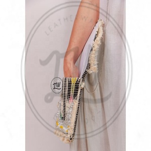 LW lujo mujer cuero genuino Banjara bolso de compras moda verano estilo India venta al por mayor oferta de gran oferta con descuento - Product Image 4