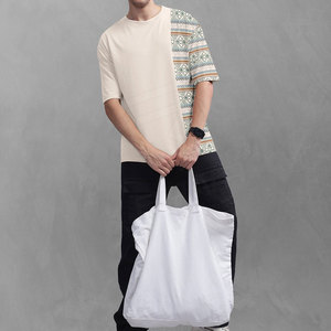 Camiseta de Algodón y Fibra de Bambú de Primera Calidad para Hombre, Verano, Holgada, Gruesa, Tallas Grandes, Transpirable, Personalizable, ODM - Product Image 4
