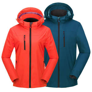 Chaqueta Cortavientos de Lona Personalizada al por Mayor para Hombre, Cierre Frontal con Cremallera, Logotipo, Poliéster/Nailon, para Camping - Product Image 3