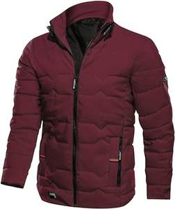 Coupe-vent léger et chaud à motif Veste imperméable à bulles pour hommes Manteau d'hiver matelassé Veste à bulles extérieure personnalisée OEM - Product Image 1