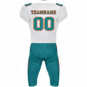 เสื้ออเมริกันฟุตบอลแบบสั่งทำขายดี ระบายอากาศ ป้องกันรังสียูวี แขนสั้น คุณภาพสูง MOQ ต่ำ มีสินค้าในสต็อก - Product Image 2