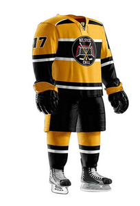 Uniforme de hockey sur glace personnalisé en gros avec logo imprimé respirant, taille plus pour hommes adultes - Product Image 2