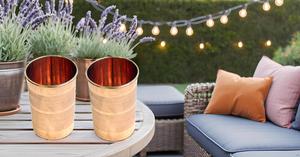 Juego de 2 Vasos de Cobre Ecológicos de 300 ml Reutilizables para Almacenar Agua Potable con Beneficios para la Salud de la Ayurveda de Lujo - Product Image 3