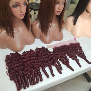 New Arrival 100% Virgin Vietnamese Weft Hair Deep Water Curly 13*4 for Lace Frontal Bundles <b>Cheap</b> Price Human Hair <b>Extensions</b> - Product Image 2