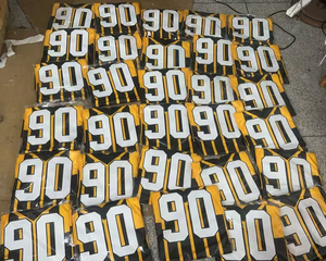 Maillot rétro des Steelers de Pittsburgh pour hommes 2025, uniforme de football américain respirant avec # 90 TJ Watt Design cousu, fabriqué aux États-Unis - Product Image 4