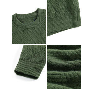 2025/2026 <b>Mens</b> <b>Green</b> Winter Digital Printing Polyester/Cotton Vintage Style Hooded Pullover Hoodie for Casual Streetwear - Product Image 3