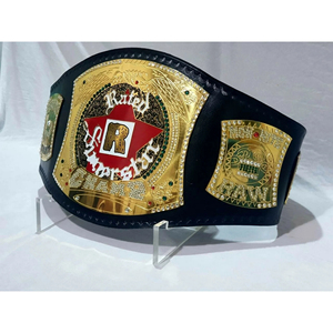 เข็มขัดแชมป์ WWE WrestleMania 41 ลาสเวกัส รุ่น Golden Championship ขนาด 4 มม. เข็มขัดมวยปล้ำ เข็มขัดแชมป์ เข็มขัดแชมป์ LA คุณภาพสูงสุด ยี่ห้อ Ronpex - Product Image 2