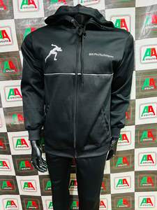 Sweat à capuche en coton pour hommes avec logo personnalisé fabriqué au Pakistan en gros noir à la mode à manches longues pull imprimé motif hiver polaire costume - Product Image 3