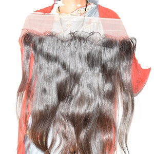 Extensions de cheveux Remy de Temple indien vierge non transformés cuticule alignée vague profonde naturelle couleur noire traitement chimique aucun - Product Image 4